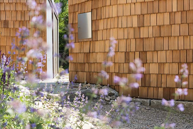 Sichtschutz durch Schindeln